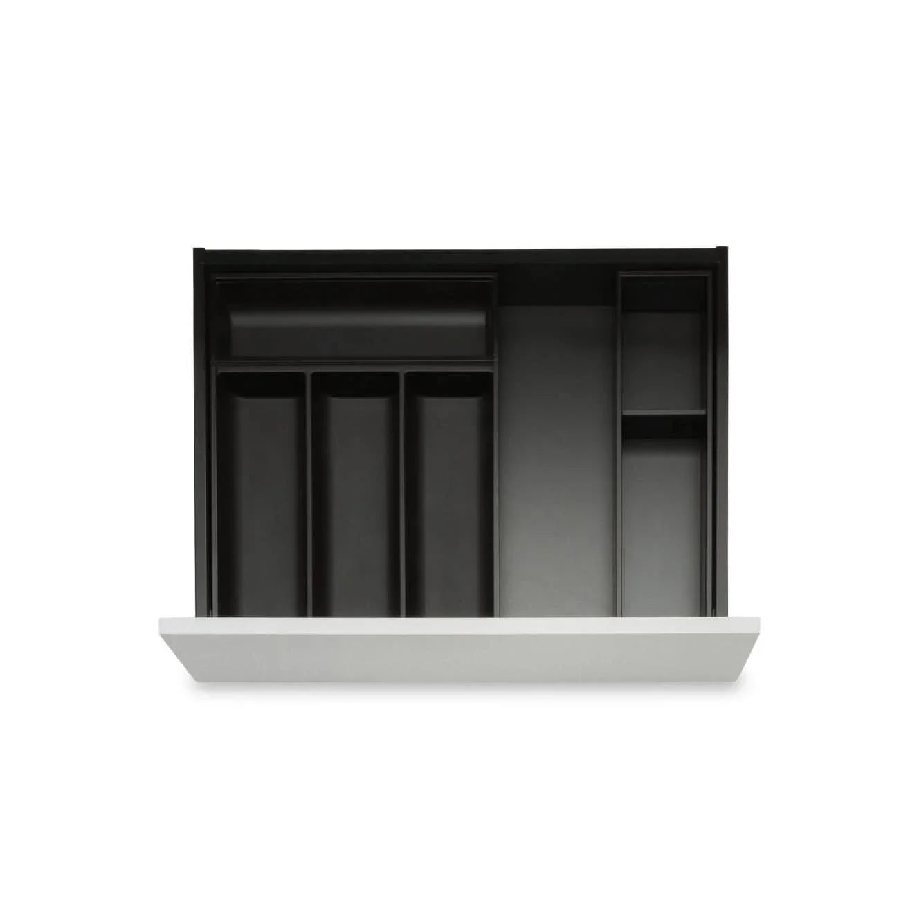 CLASSICduo Stahl Soft-Touch. Besteckkasten & Rahmen Bundle (40 cm) Bundle Blum Carbonschwarz 42.2