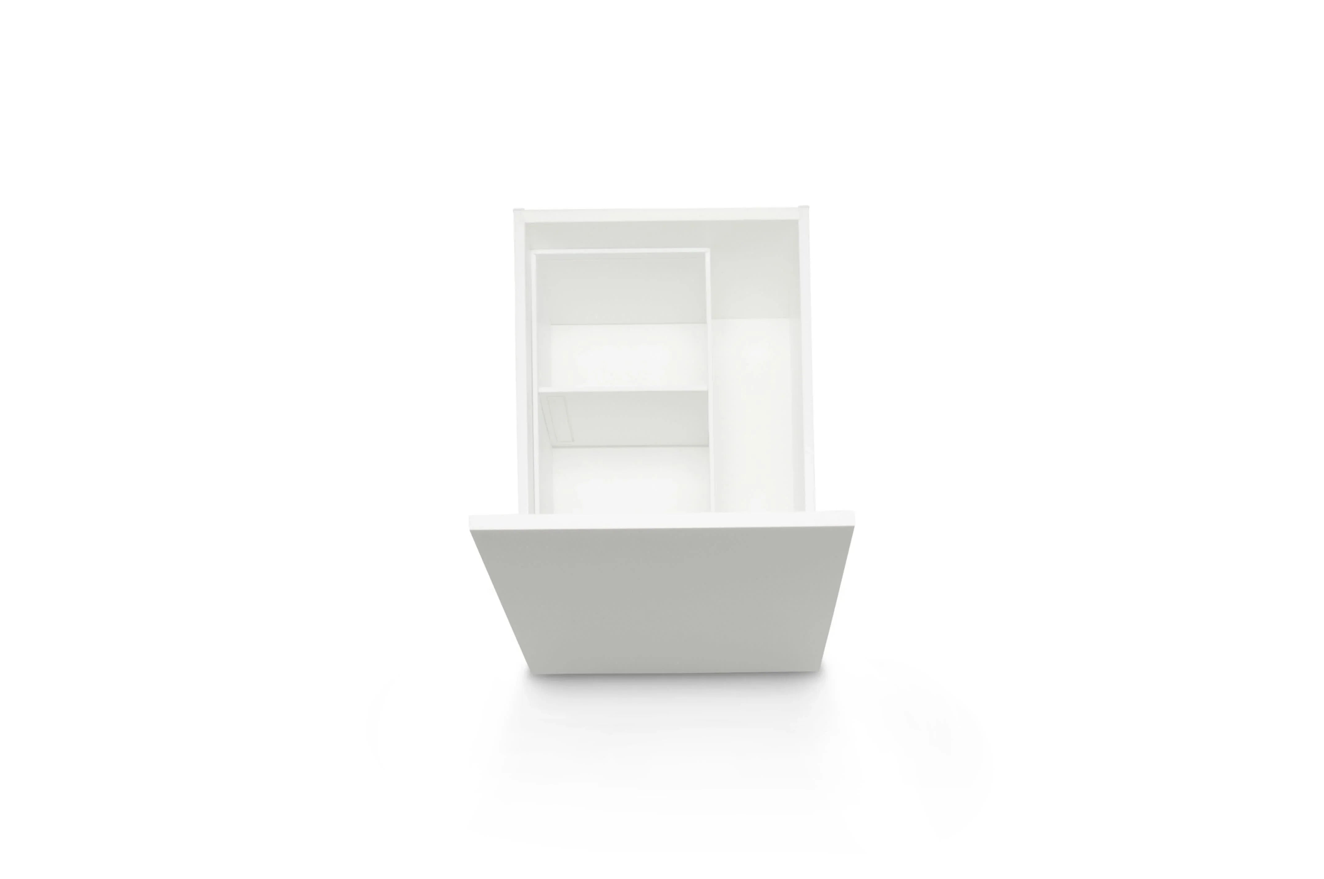 AMBIA-LINE Organiser Stahl (37,2 x 21,8 cm) Rahmen Blum Seidenweiß 37.2 21.8